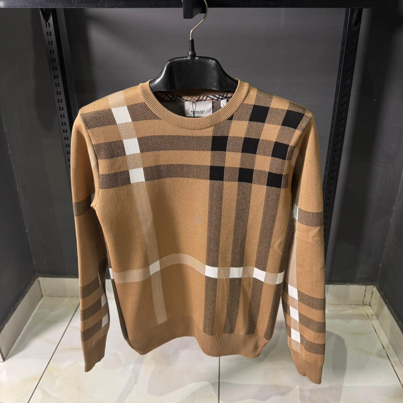 BR Vintage Check cardigan Sweater