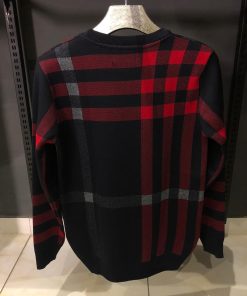 Alternative view of BR Vintage Check cardigan Blue Sweater