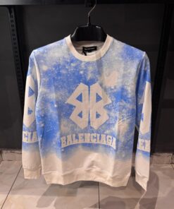 BB Logo Spray Dye Sweatshirt Blue White
