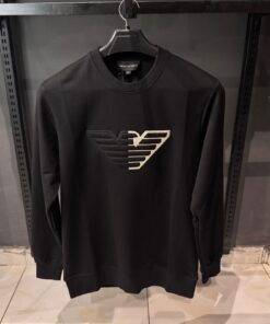 AX Sweatshirt with Embossed Oversized Eagle