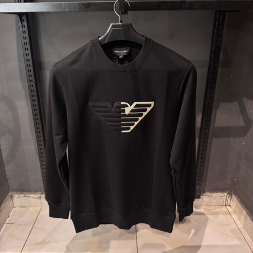 AX Sweatshirt with Embossed Oversized Eagle