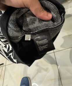Alternative view of AR Knitted Polo Shirt Black White