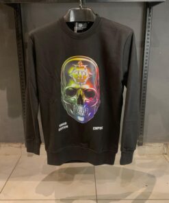 Philipp P Chrome Skull Print Sweatshirt