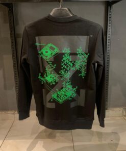 Alternative view of OFFW Incompiuto Black Sweatshirt