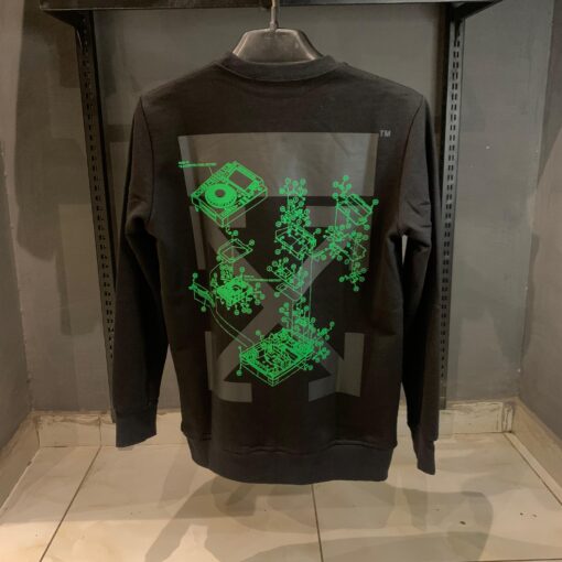 OFFW Incompiuto Black Sweatshirt - Image 2