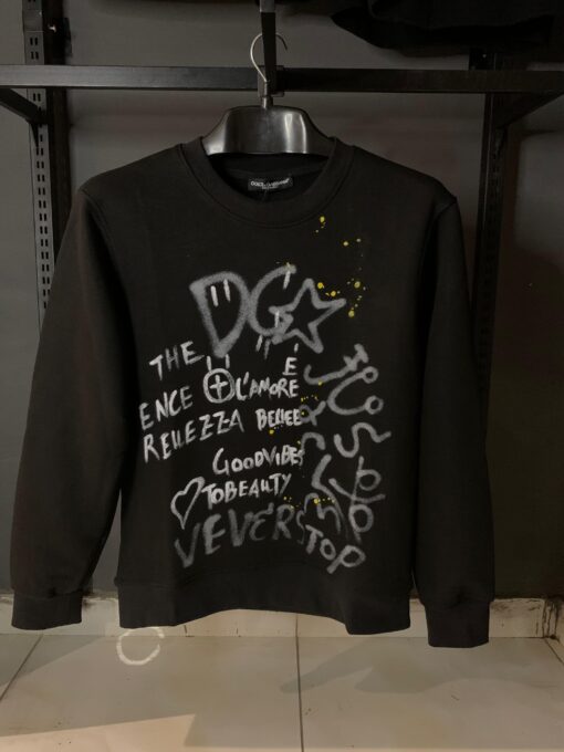 DG Graffiti Letter Black Sweatshirt