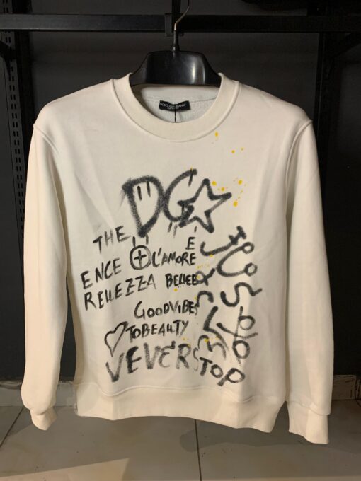 DG Graffiti Letter OffWhite Sweatshirt