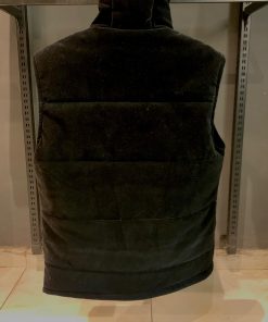 Alternative view of PD Velvet Hoodie Vest with Half Sleeves