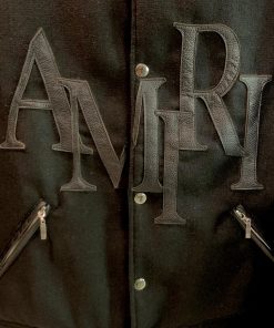 Alternative view of AR Leather Logo Varsity Jacket