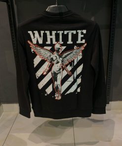 Alternative view of OFFW Black Sweatshirt Angel Design
