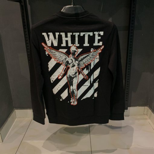 OFFW Black Sweatshirt Angel Design - Image 3