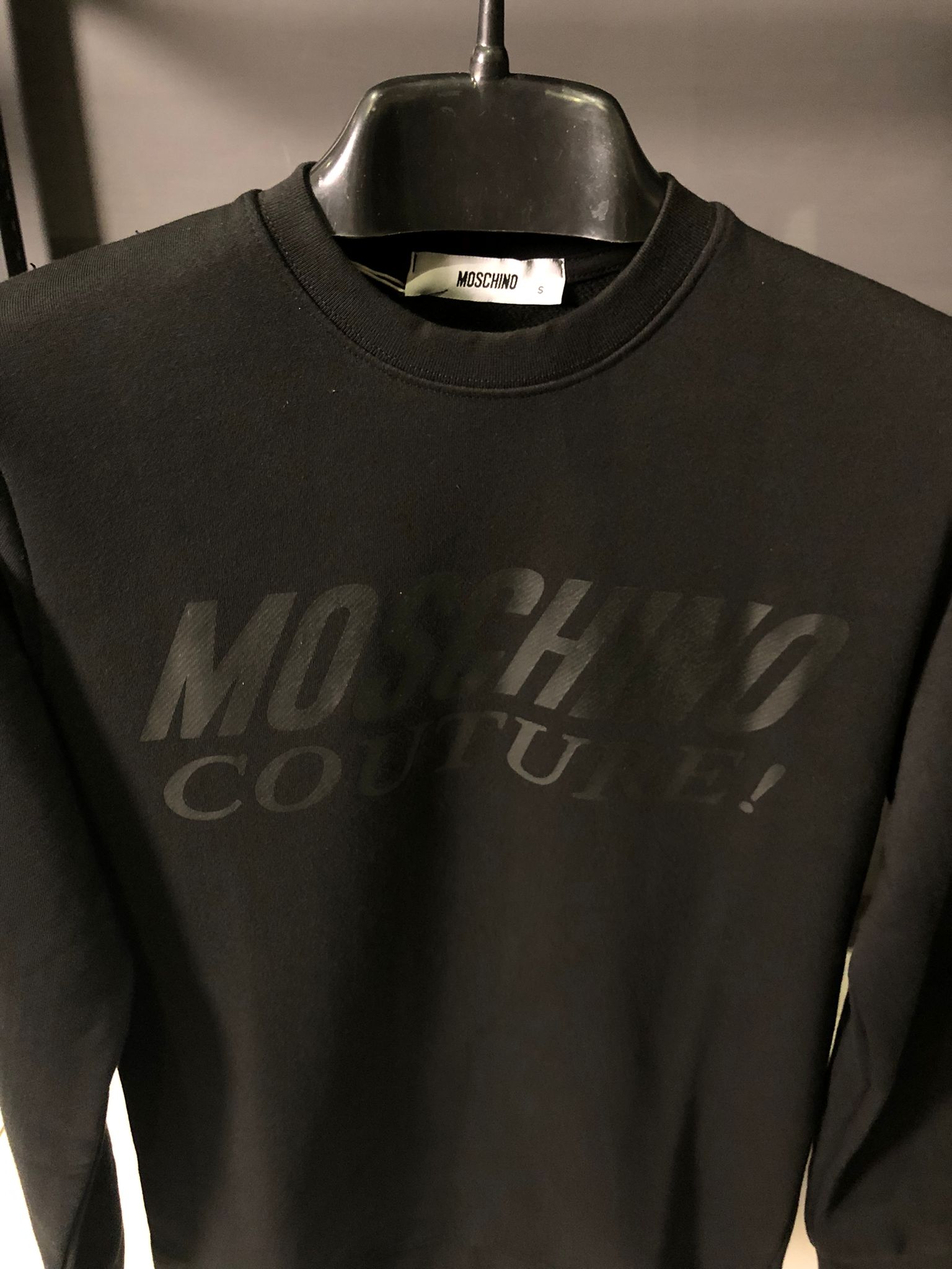 Mos Black Sweatshirt with Printed Logo - Image 2