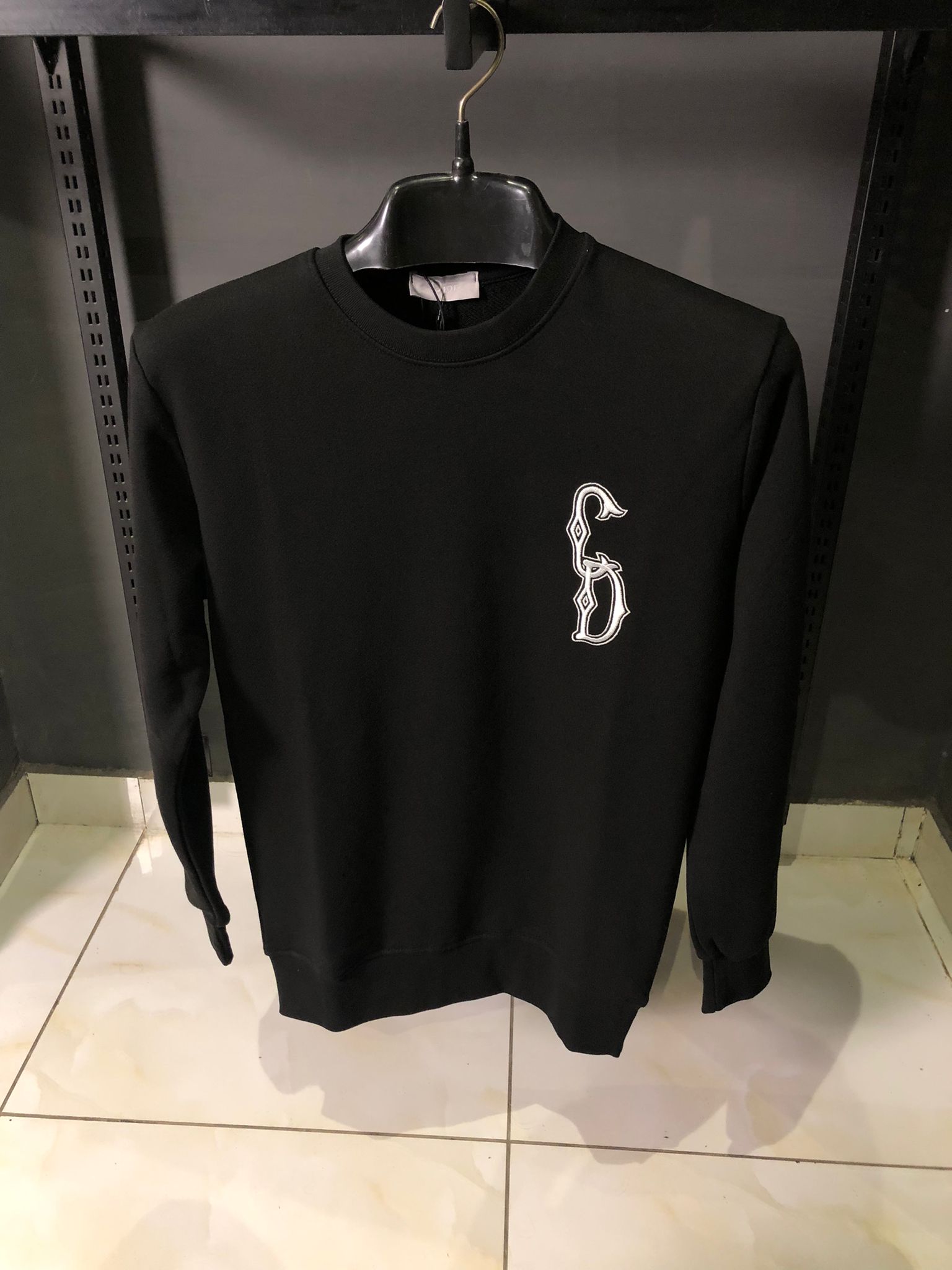 Dior Black Sweatshirt with Front Logo