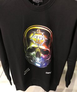Alternative view of Philipp P Chrome Skull Print Sweatshirt