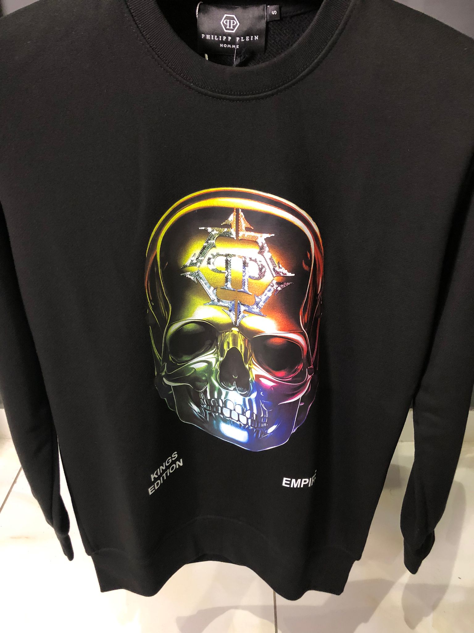 Philipp P Chrome Skull Print Sweatshirt - Image 2