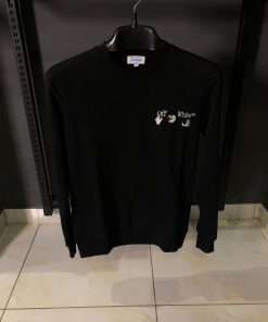 OFFW Black Arrows Embroidered Sweatshirt
