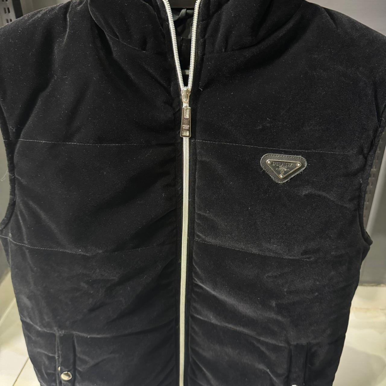 PD Velvet Hoodie Vest with Half Sleeves - Image 3