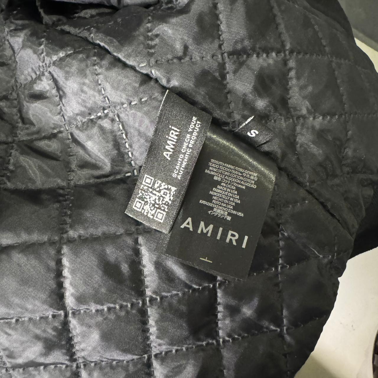 AR Leather Logo Varsity Jacket - Image 5