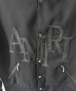 Alternative view of AR Leather Logo Varsity Jacket