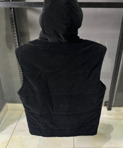 Alternative view of PD Velvet Hoodie Vest with Half Sleeves