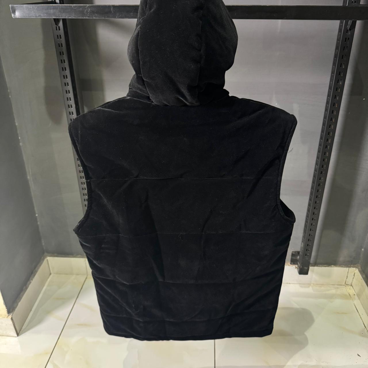 PD Velvet Hoodie Vest with Half Sleeves - Image 2