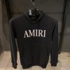 AR Black Hoodie with AMIRI Letters