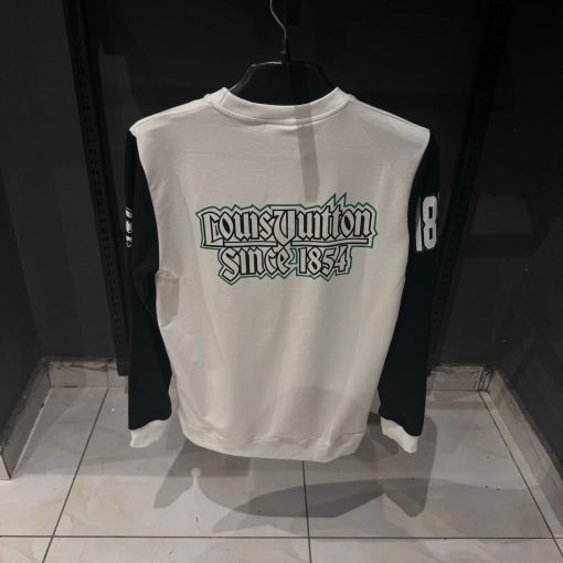 Louis V OffWhite Sweatshirt with Black Sleeves - Image 2