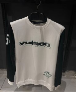 Louis V OffWhite Sweatshirt with Black Sleeves