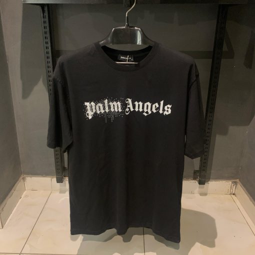 PA Black TShirt with Stone Logo oversized