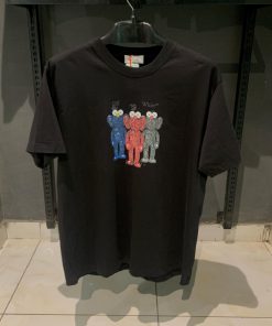 OFFW kaws printing black tshirt