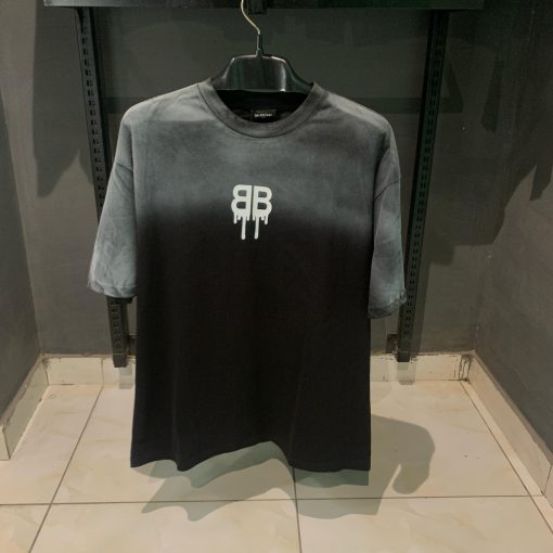 BB Oversized Grey Black Faded Cotton T Shirt