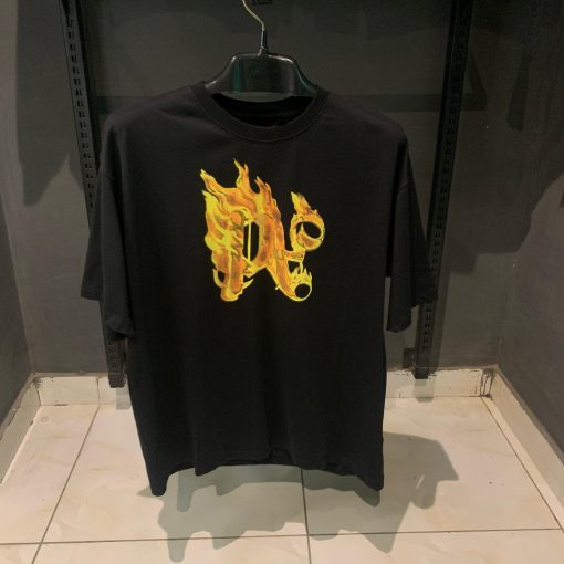 PA Burning front Logo black tshirt