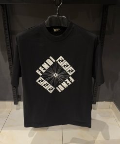 FF Black T Shirt with Square Logo