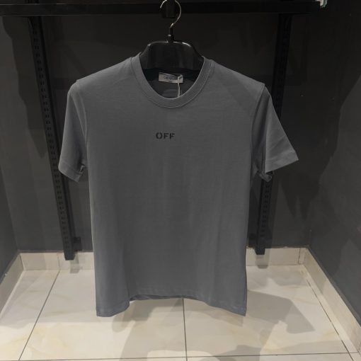 OFFW Grey Super Moon Tshirt - Image 2