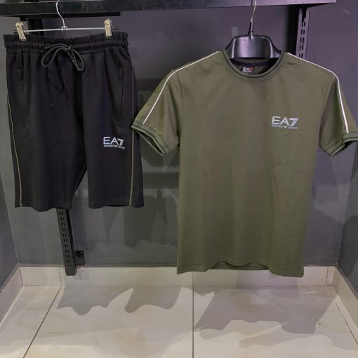 AX Green and black Short set