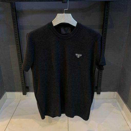 PD Black Waffle Knit Oversized TShirt