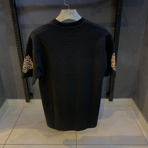 BR Black Oversized TShirt with front logo - Image 3