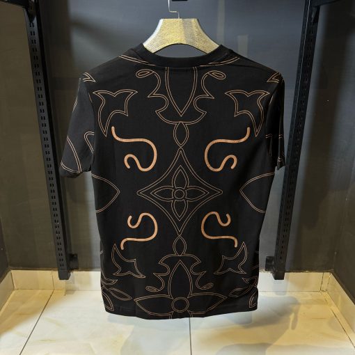 Louis V Parinted  Cotton T Shirt - Image 2