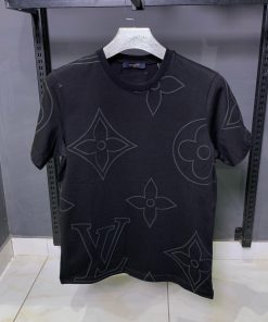 Louis V Monogram  3D PRINT Short Sleeved black t shirt