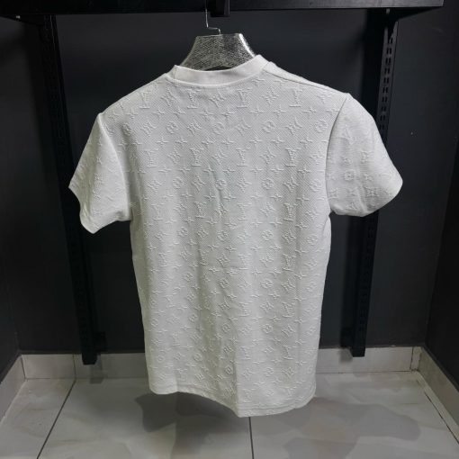 Louis V 3D Pocket Full Monogram T Shirt  White - Image 2