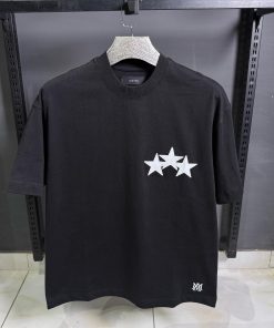 AR Three Star T Shirt  Black