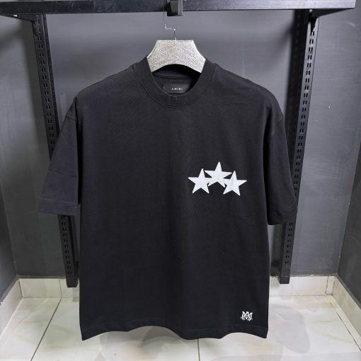 AR Three Star T Shirt  Black