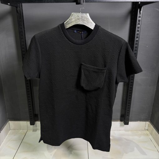 Louis V 3D Pocket Monogram  Black t shirt