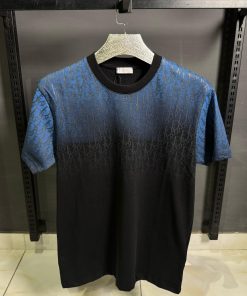 DR Blue Gradient Oblique Black T Shirt