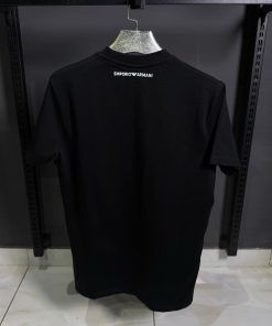 Alternative view of AX Silver Tiger Print  Black T Shirt
