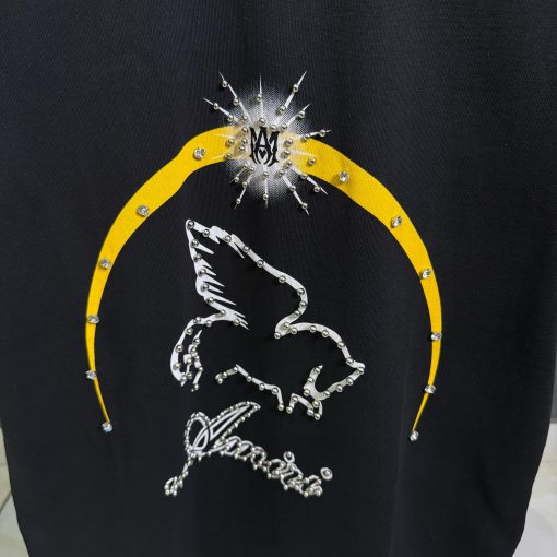 AR Crystal Pegasus T Shirt Black - Image 2