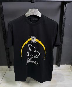 AR Crystal Pegasus T Shirt Black