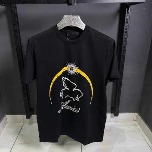 AR Crystal Pegasus T Shirt Black