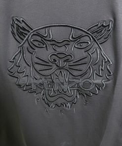 Alternative view of KNZ Grey Blanket Stitch Tiger T Shirt