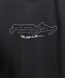 Alternative view of FF Embroidered black T Shirt